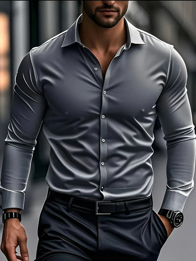 FOR EVER EST™ | Elegant Long-Sleeved Shirt with Buttons