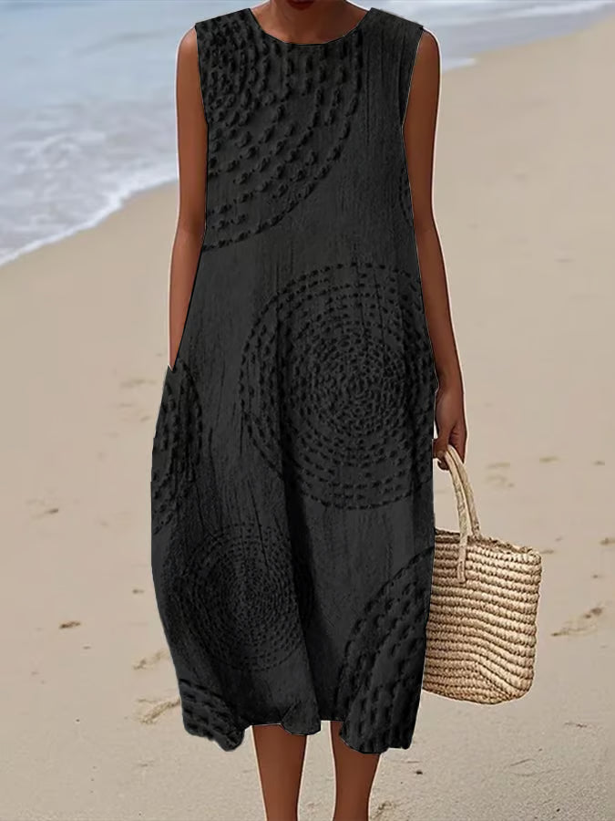 FOR EVER EST™ | Maxi Dress with Textured Pattern