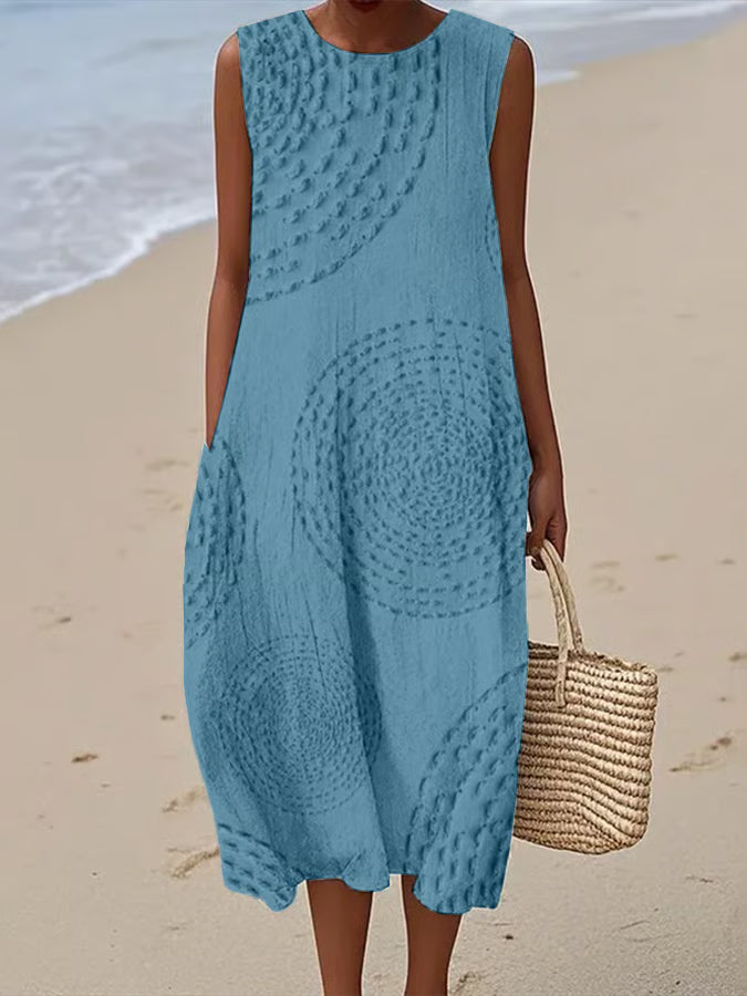 FOR EVER EST™ | Maxi Dress with Textured Pattern