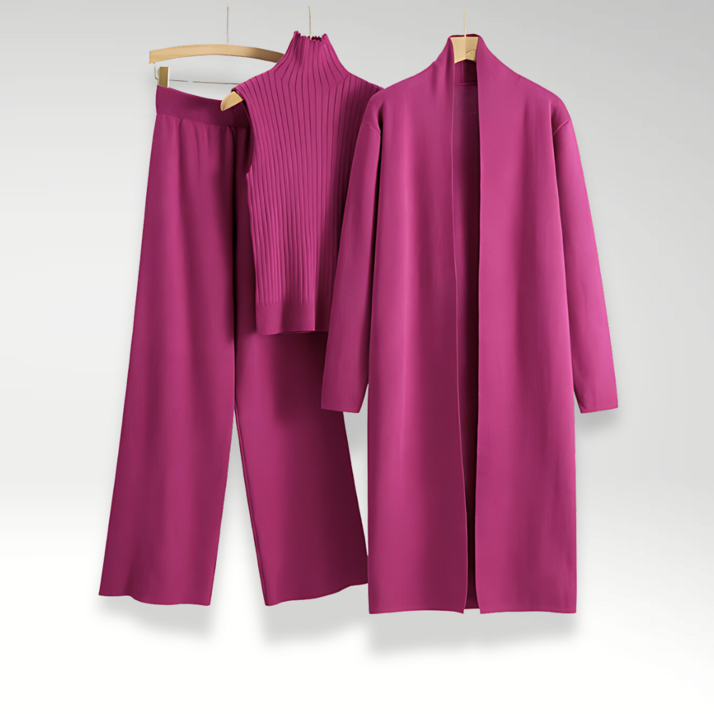 FOR EVER EST™ | Three-Piece Luxe Knit Set