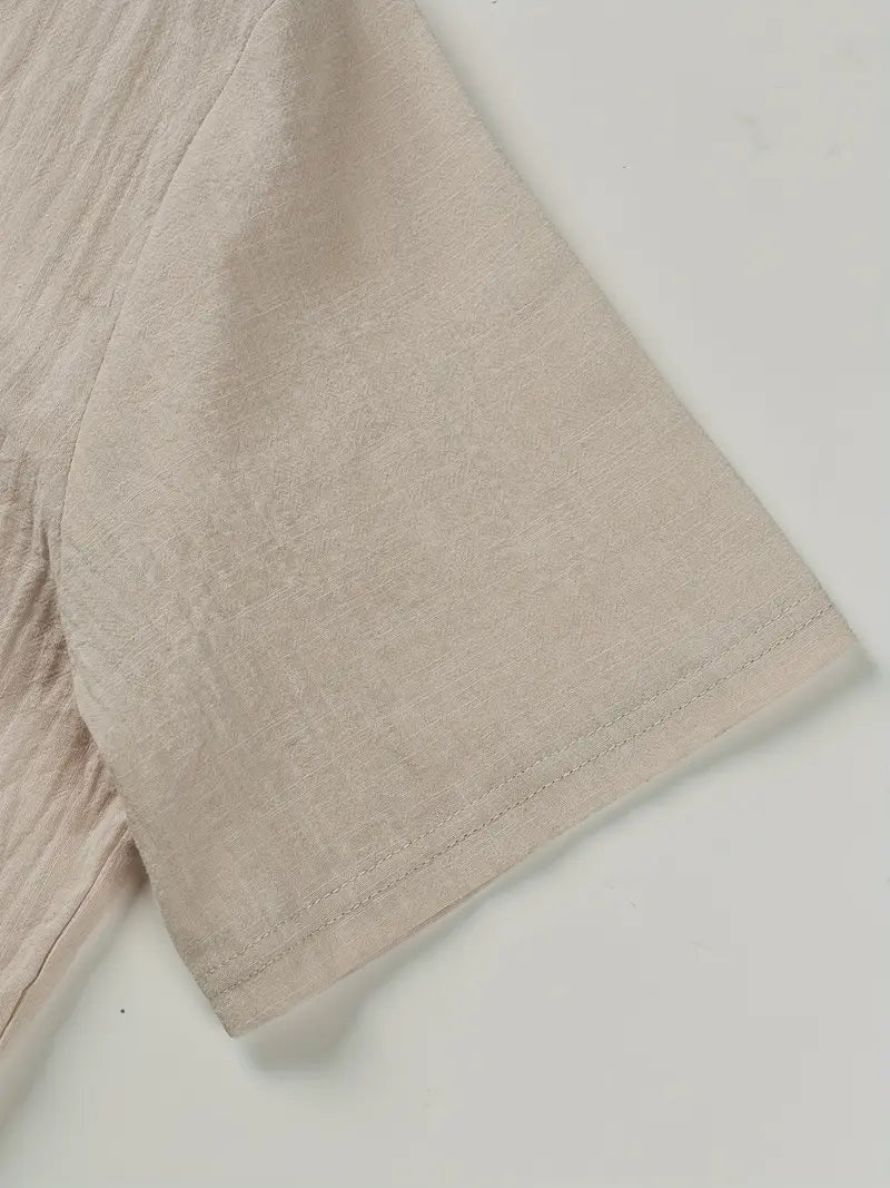 FOR EVER EST™ | Elegant Short-Sleeved Shirt