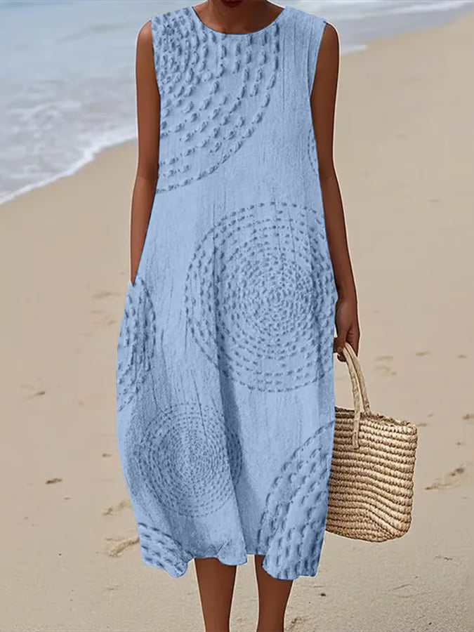 FOR EVER EST™ | Maxi Dress with Textured Pattern