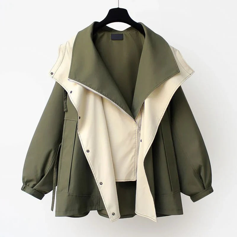 FOR EVER EST™ | Two-Tone Trench Jacket