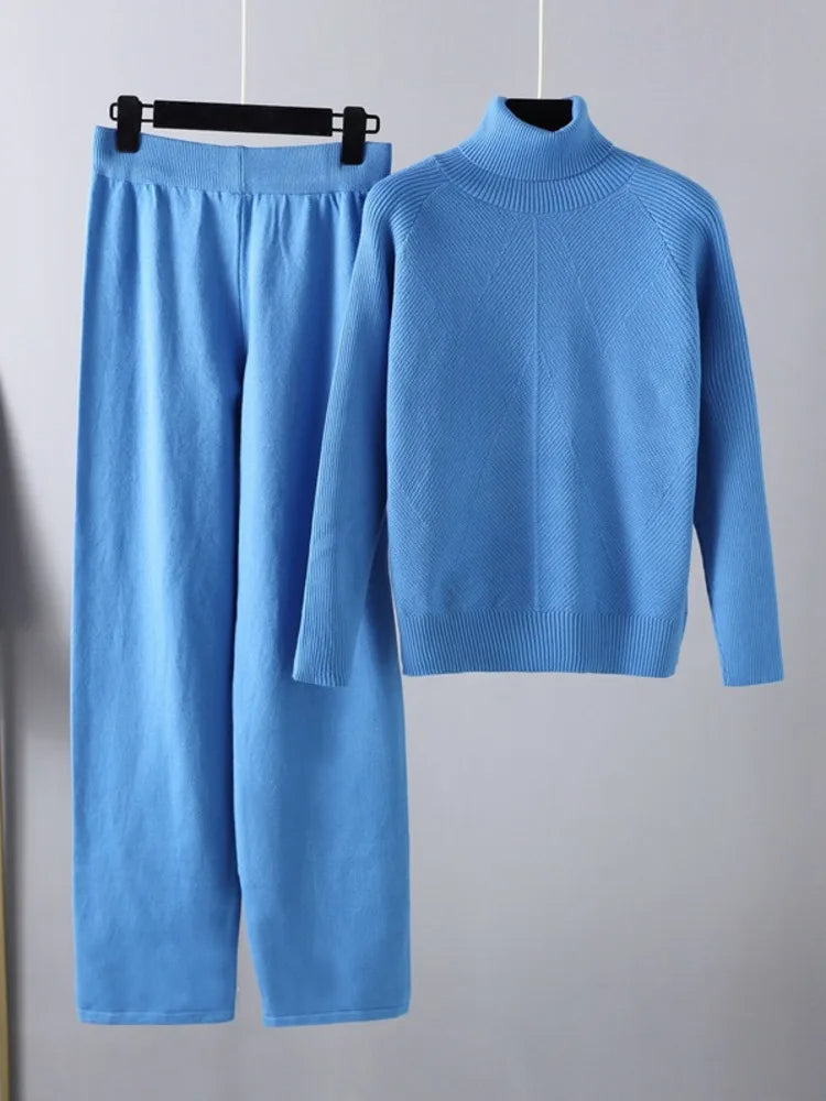 FOR EVER EST™ | Two-Piece Lounge Set in Cable Knit